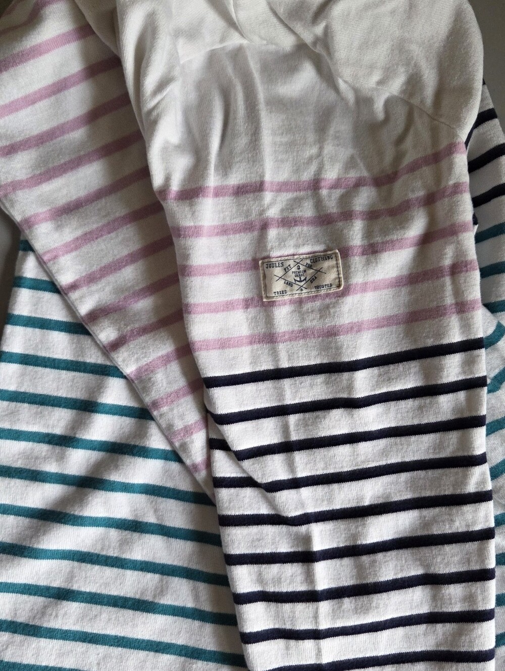 Joules Striped Long Sleeve Top Size US 10 / EU 42 - Picture 4 of 5